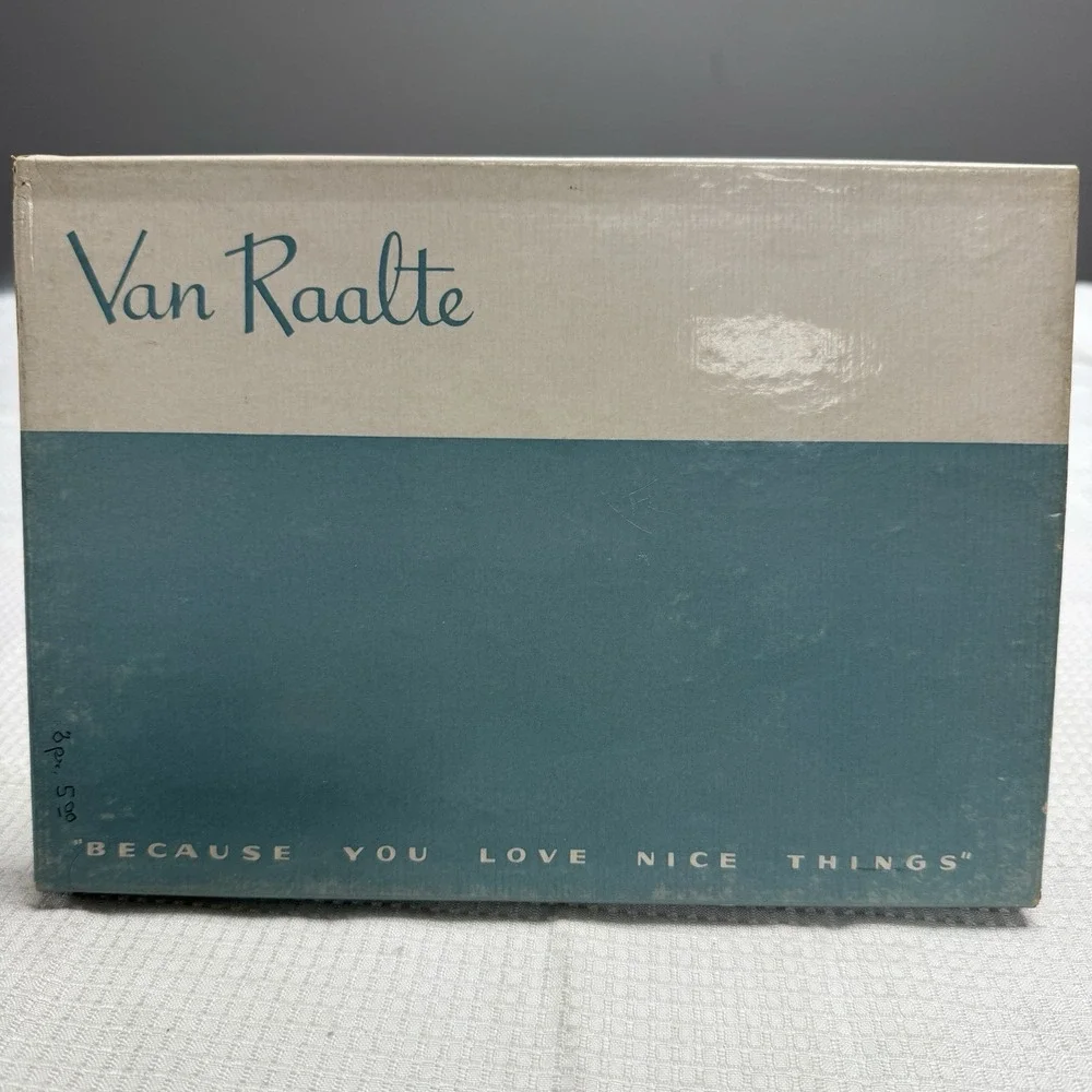 3 Pairs‎ Vtg 50s VAN RAALTE Nylon Hose Stockings 9 Seams Cuban Heel New Old Box